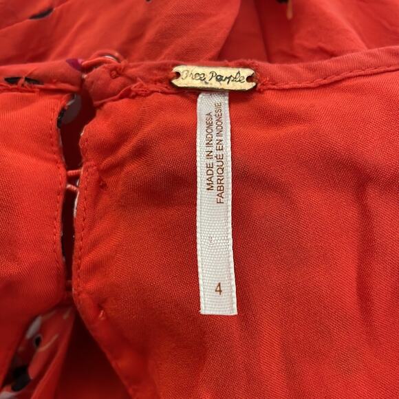 Free People Coryn Mini Dress - Red long sleeve - Picture 10 of 11